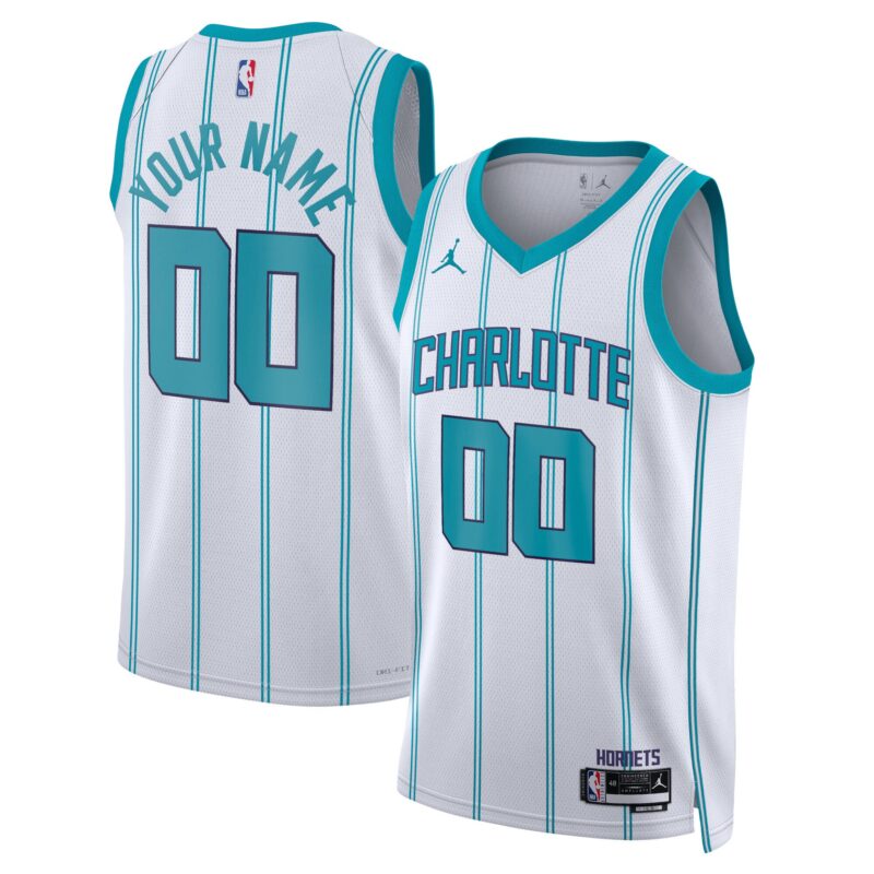 Charlotte Hornets Brand Unisex Swingman Custom Jersey White - Association Edition