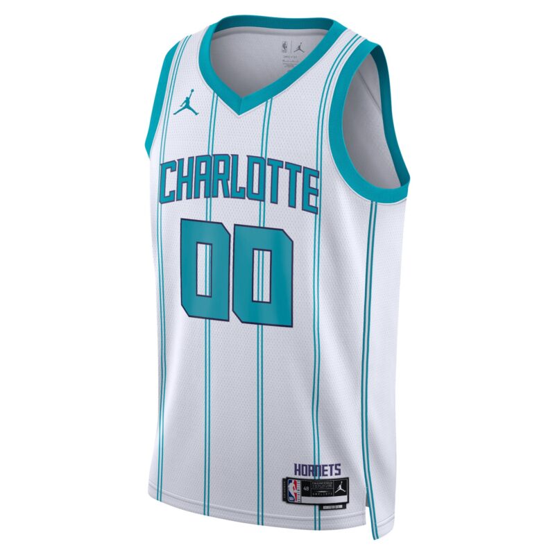 Charlotte Hornets Brand Unisex Swingman Custom Jersey White - Association Edition - Image 2