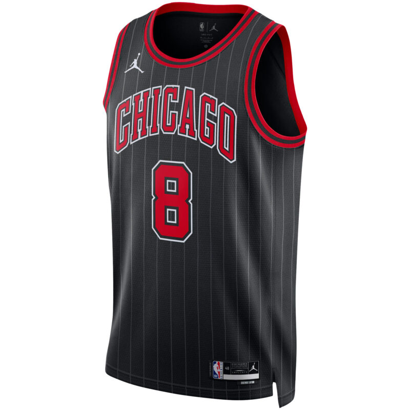 Zach LaVine Chicago Bulls Brand Unisex Swingman Jersey - Statement Edition - Black - Image 2