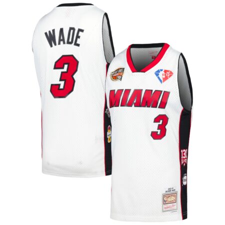 Dwyane Wade Miami Heat Mitchell & Ness Unisex Hall of Fame Class of 2023 Throwback Swingman Jersey - White