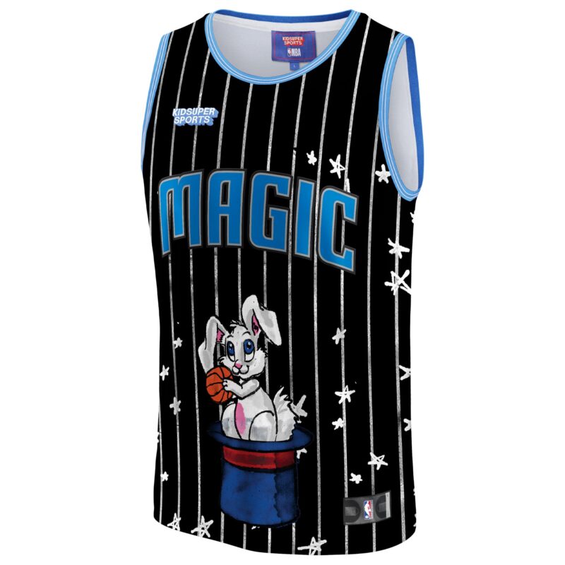Orlando Magic Basketball & KidSuper Studios by Unisex Hometown Jersey - Black - Image 2