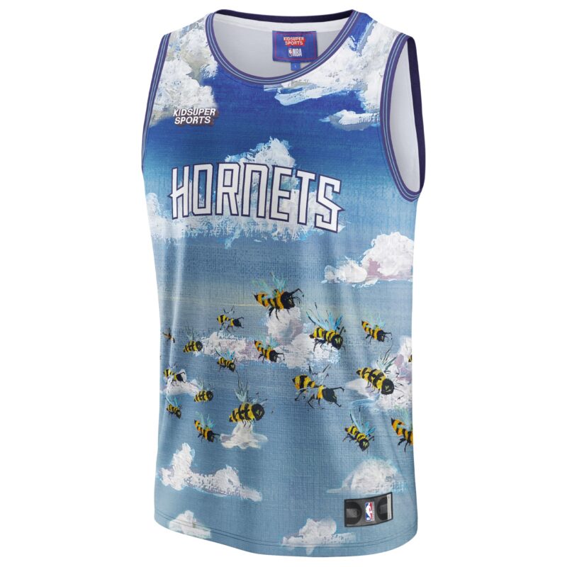 Charlotte Hornets Basketball & KidSuper Studios by Unisex Hometown Jersey - Blue - Image 2