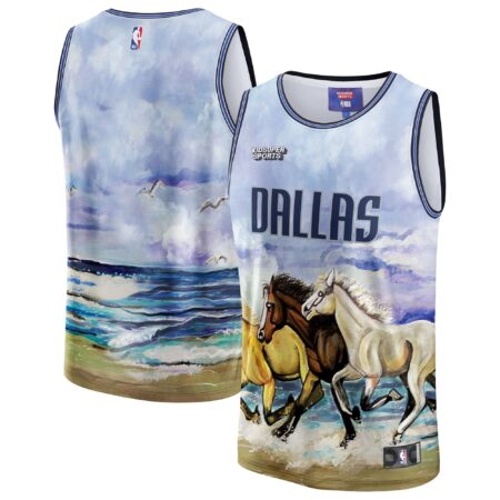 Dallas Mavericks Basketball & KidSuper Studios by Unisex Hometown Jersey - Blue