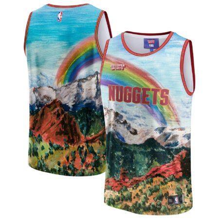 Denver Nuggets Basketball & KidSuper Studios by Unisex Hometown Jersey - Blue