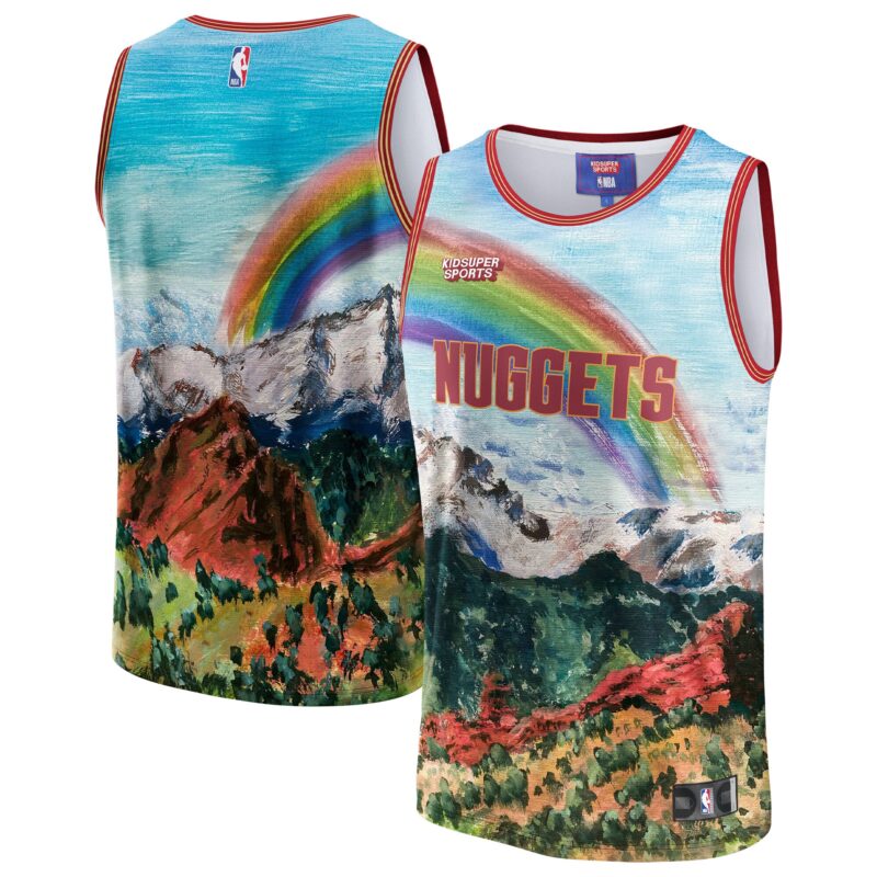 Denver Nuggets Basketball & KidSuper Studios by Unisex Hometown Jersey - Blue
