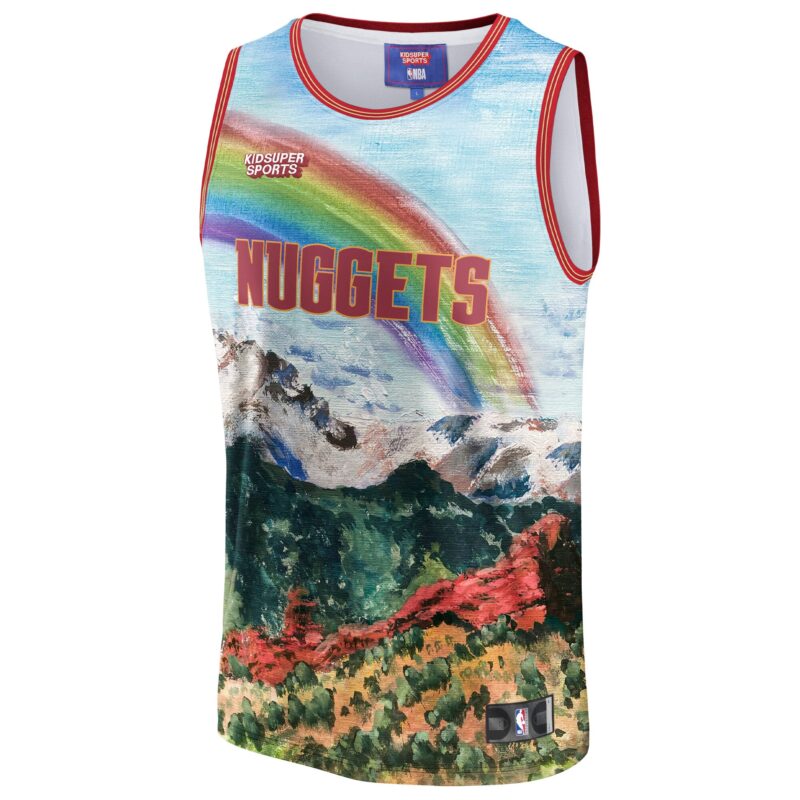 Denver Nuggets Basketball & KidSuper Studios by Unisex Hometown Jersey - Blue - Image 2