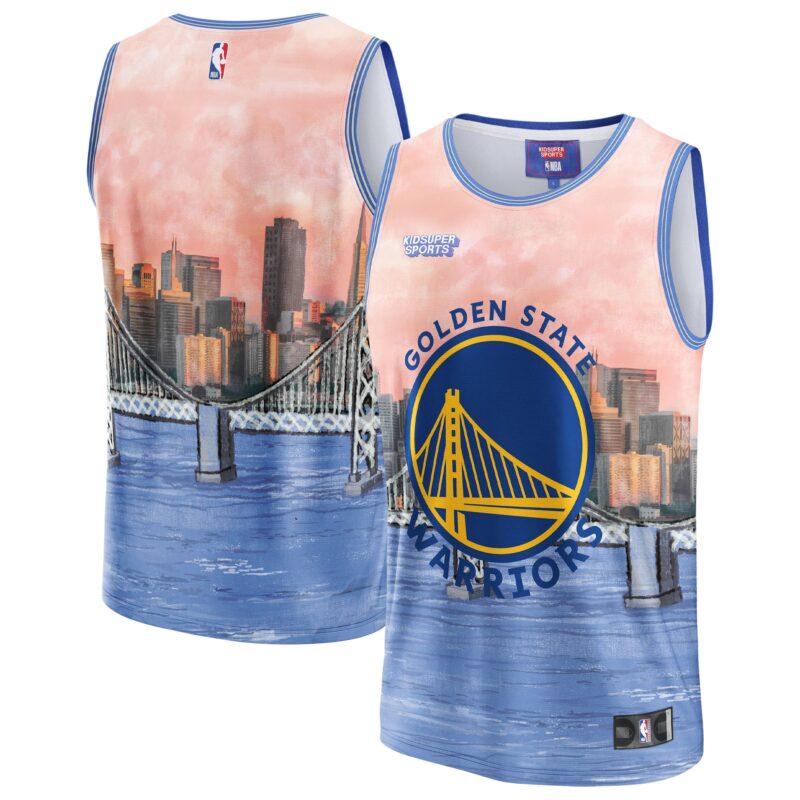 Golden State Warriors Basketball & KidSuper Studios by Unisex Hometown Jersey - Blue