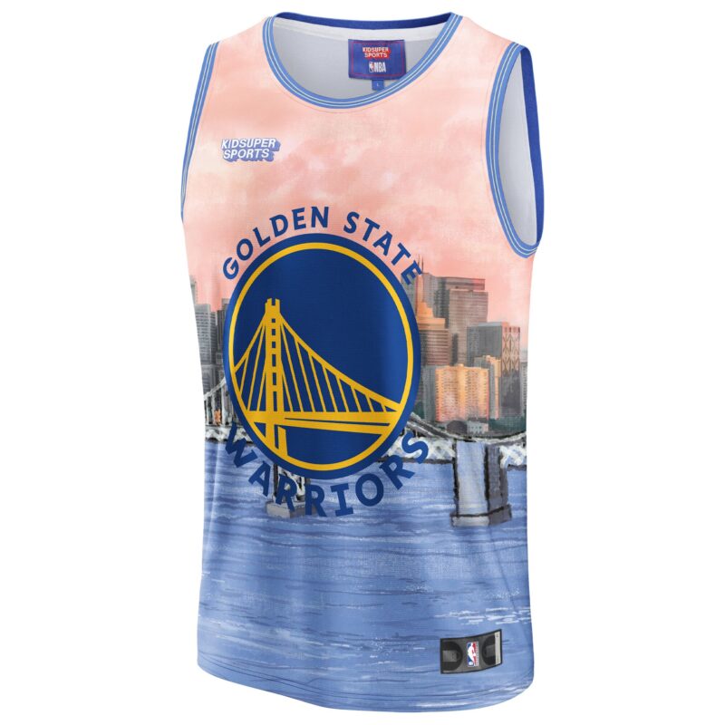 Golden State Warriors Basketball & KidSuper Studios by Unisex Hometown Jersey - Blue - Image 2