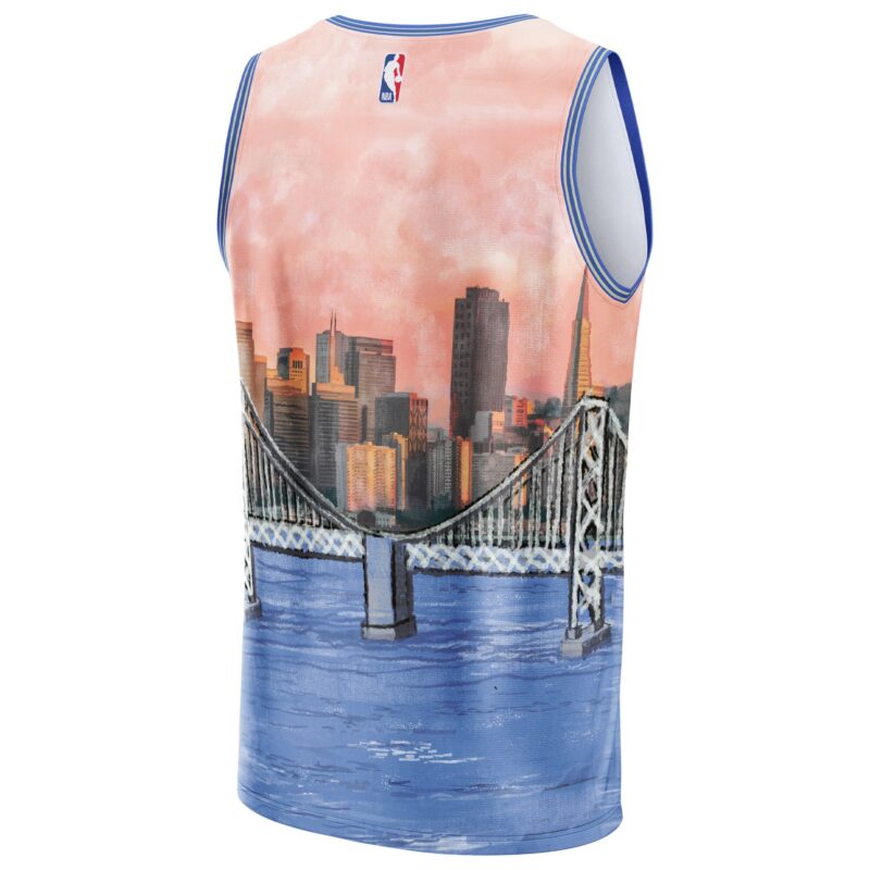Golden State Warriors Basketball & KidSuper Studios by Unisex Hometown Jersey - Blue - Image 3
