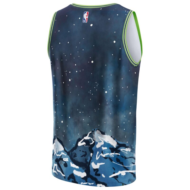 Minnesota Timberwolves Basketball & KidSuper Studios by Unisex Hometown Jersey - Blue - Image 3