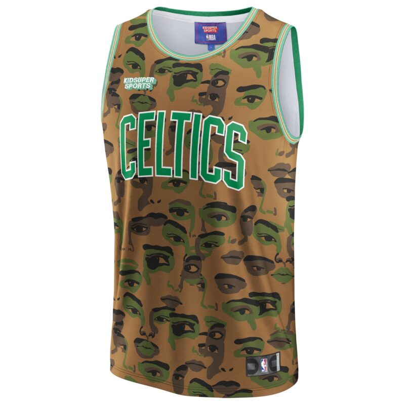 Boston Celtics Basketball & KidSuper Studios by Unisex Hometown Jersey - Brown - Image 2