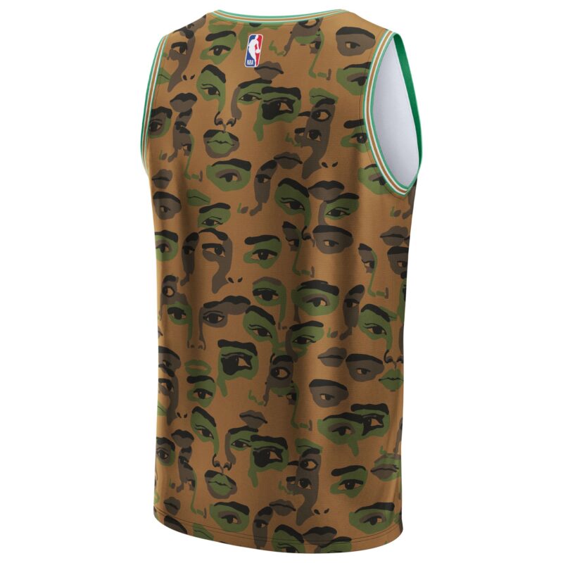 Boston Celtics Basketball & KidSuper Studios by Unisex Hometown Jersey - Brown - Image 3
