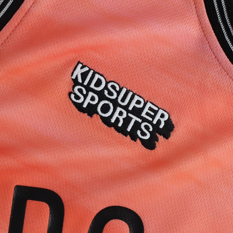 Brooklyn Nets Basketball & KidSuper Studios by Unisex Hometown Jersey - Coral - Image 2