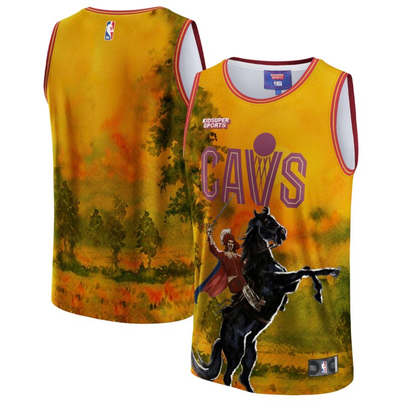 Cleveland Cavaliers Basketball & KidSuper Studios by Unisex Hometown Jersey - Gold