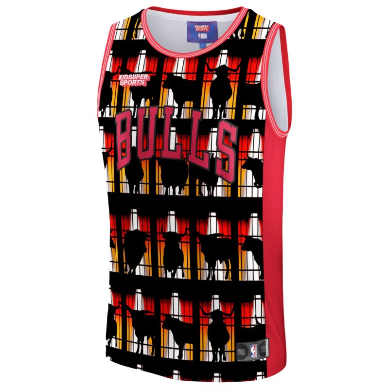 Chicago Bulls Basketball & KidSuper Studios by Unisex Hometown Jersey - Red - Image 2