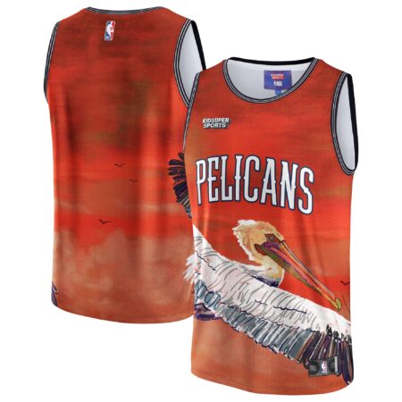 New Orleans Pelicans Basketball & KidSuper Studios by Unisex Hometown Jersey - Red