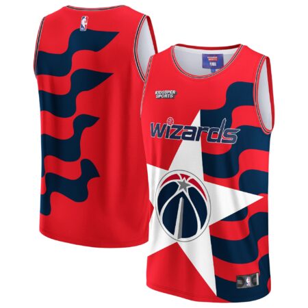 Washington Wizards Basketball & KidSuper Studios by Unisex Hometown Jersey - Red