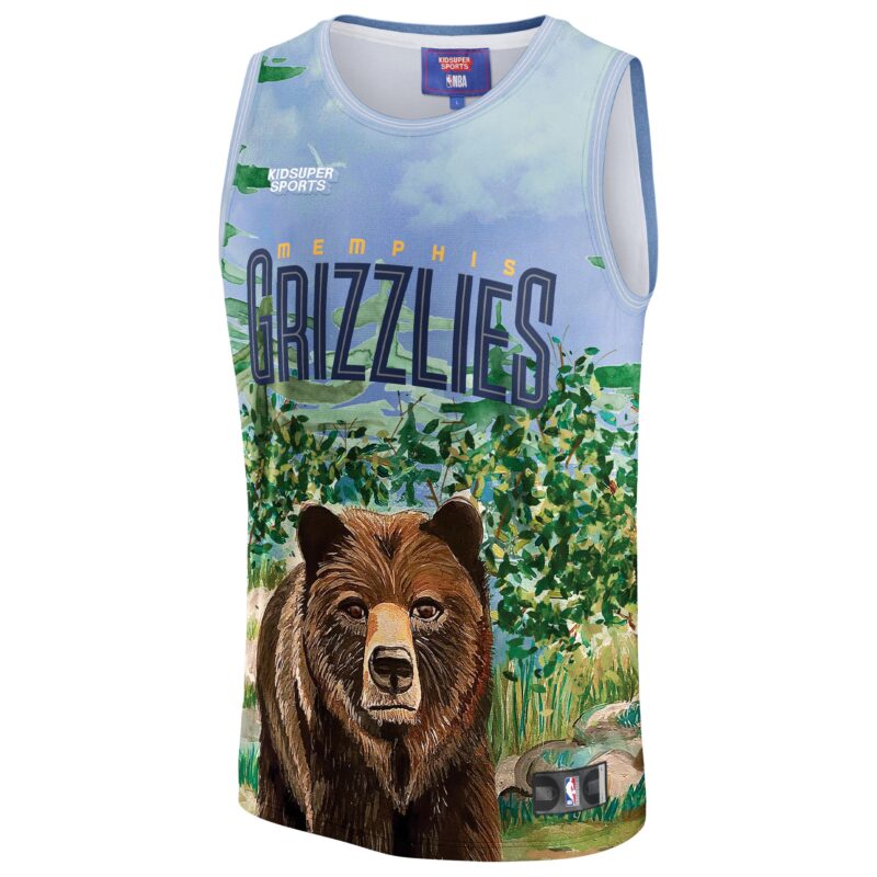 Memphis Grizzlies Basketball & KidSuper Studios by Unisex Hometown Jersey - Teal - Image 2