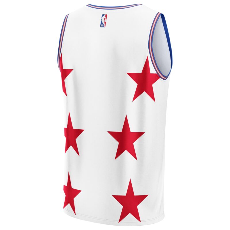 Philadelphia 76ers Basketball & KidSuper Studios by Unisex Hometown Jersey - White - Image 3