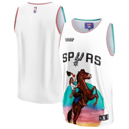 San Antonio Spurs Basketball & KidSuper Studios by Unisex Hometown Jersey - White