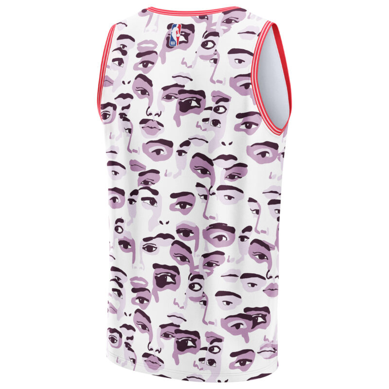 Toronto Raptors Basketball & KidSuper Studios by Unisex Hometown Jersey - White - Image 3