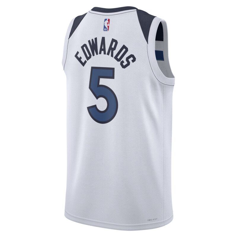Anthony Edwards Minnesota Timberwolves Unisex Swingman Jersey - Association Edition - White - Image 3