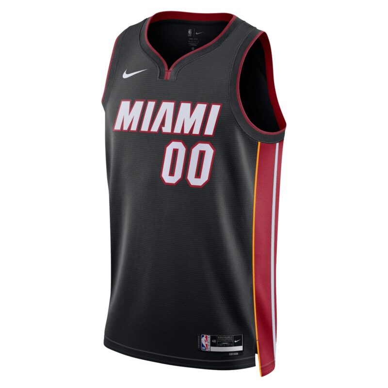 Miami Heat Unisex Swingman Custom Jersey Black - Icon Edition - Image 2
