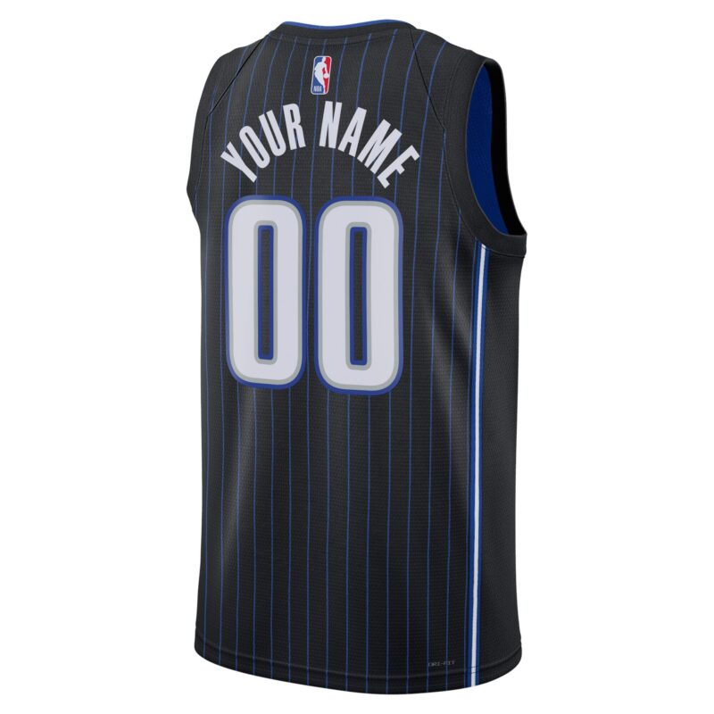 Orlando Magic Unisex Swingman Custom Jersey Black - Icon Edition - Image 3