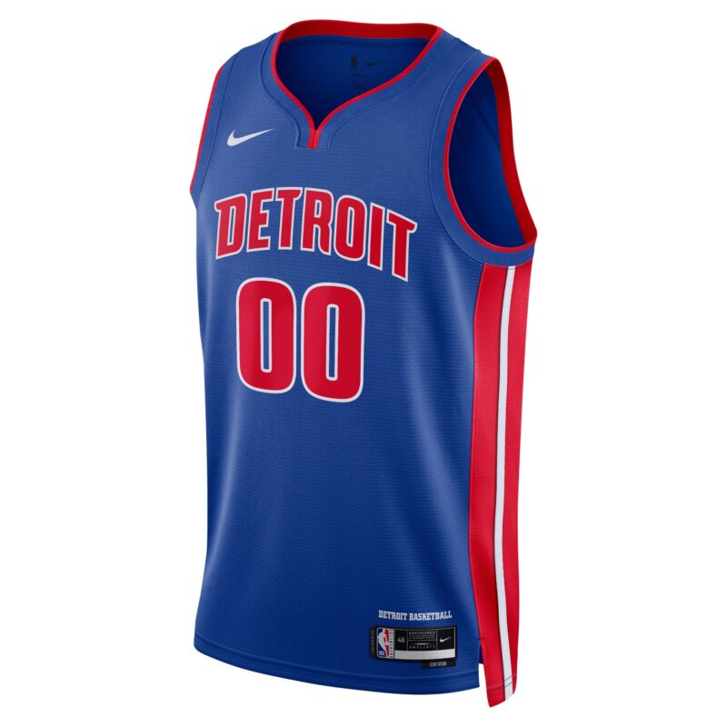 Detroit Pistons Unisex Swingman Custom Jersey Blue - Icon Edition - Image 2