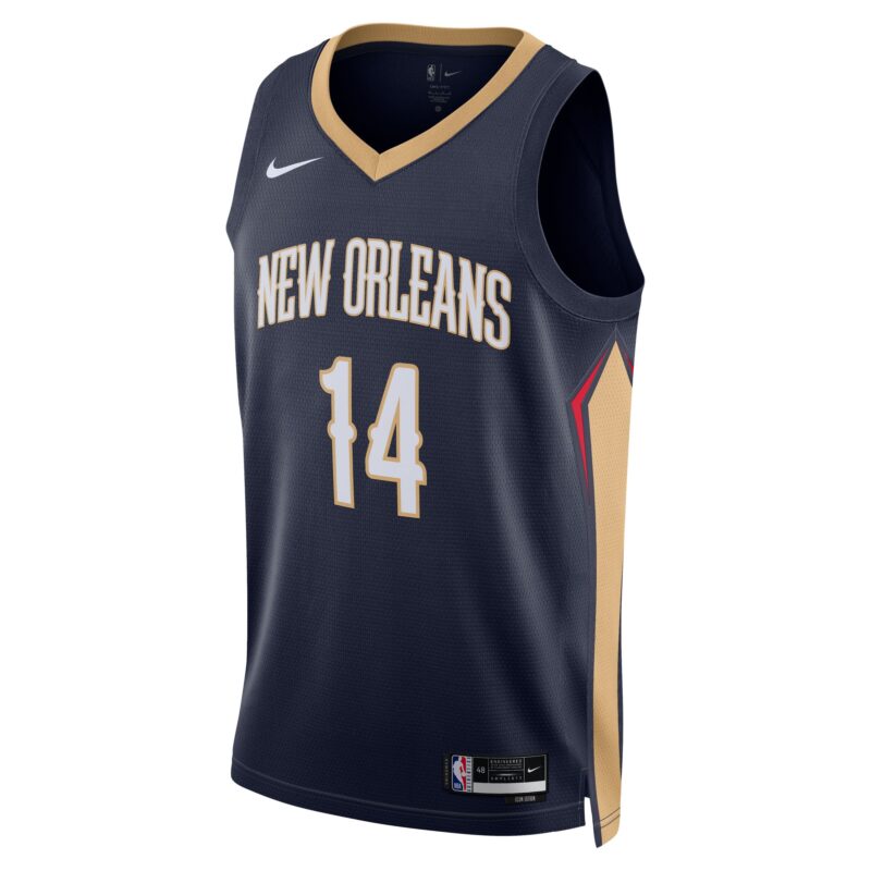Brandon Ingram New Orleans Pelicans Unisex Swingman Jersey - Icon Edition - Navy - Image 2