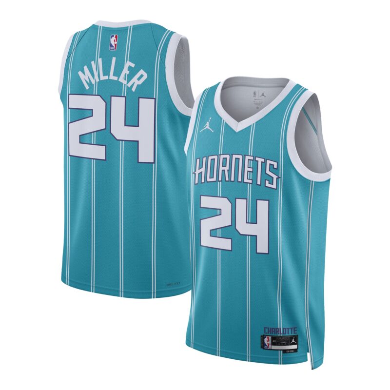 Brandon Miller Charlotte Hornets Unisex Basketball Draft Swingman Jersey - Icon Edition - Teal