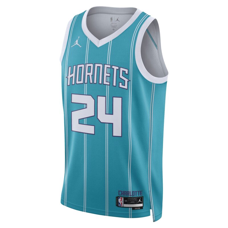 Brandon Miller Charlotte Hornets Unisex Basketball Draft Swingman Jersey - Icon Edition - Teal - Image 2