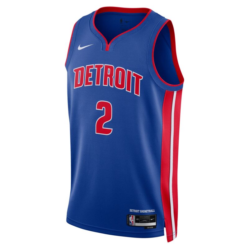 Cade Cunningham Detroit Pistons Unisex Swingman Jersey - Icon Edition - Blue - Image 2