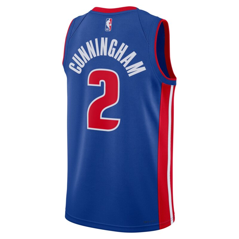 Cade Cunningham Detroit Pistons Unisex Swingman Jersey - Icon Edition - Blue - Image 3