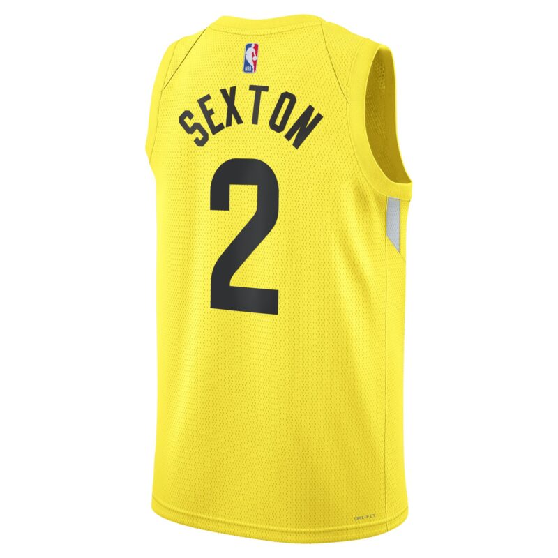 Collin Sexton Utah Jazz Unisex Swingman Jersey - Icon Edition - Gold - Image 3