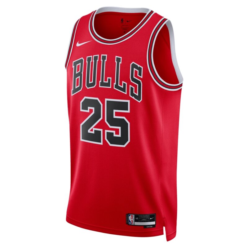 Dalen Terry Chicago Bulls Unisex 2022 Basketball Draft First Round Pick Swingman Jersey - Icon Edition - Red - Image 2