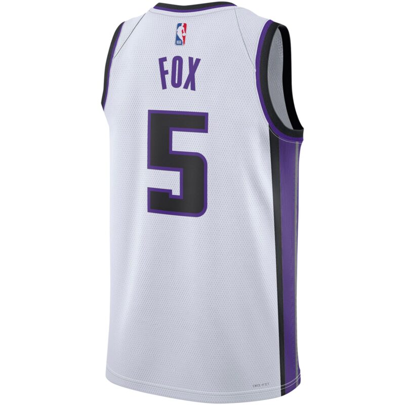 De'Aaron Fox Sacramento Kings Unisex Swingman Jersey - Association Edition - White - Image 3