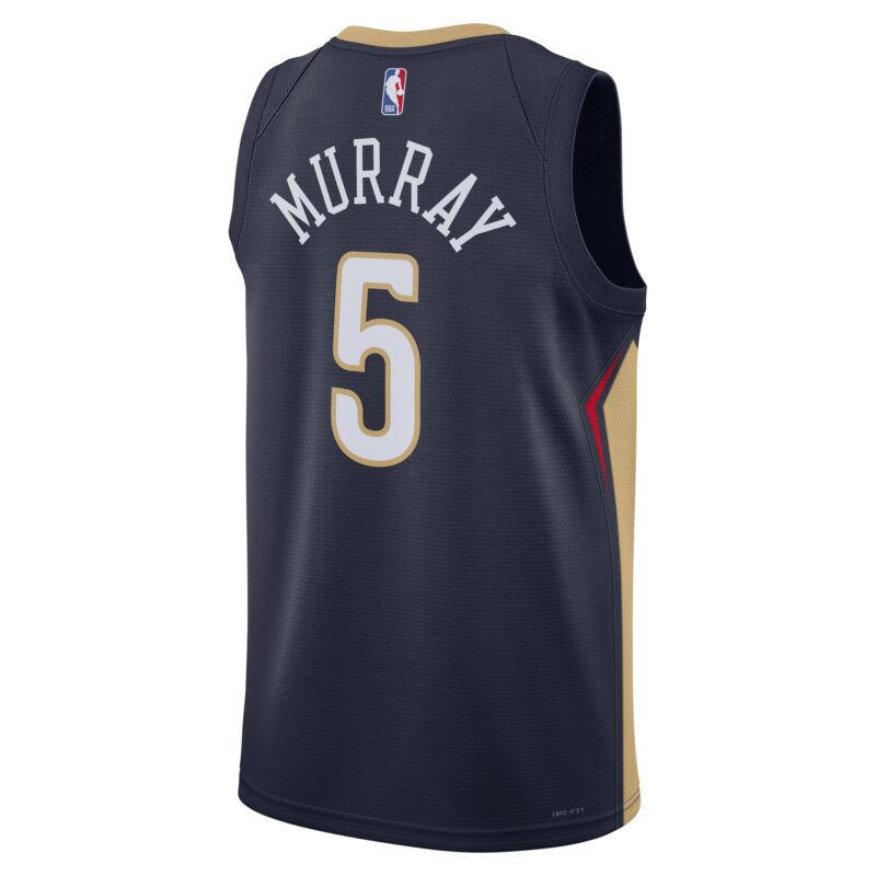 Dejounte Murray New Orleans Pelicans Unisex 2024 Offseason Addition Swingman Jersey - Navy - Image 3