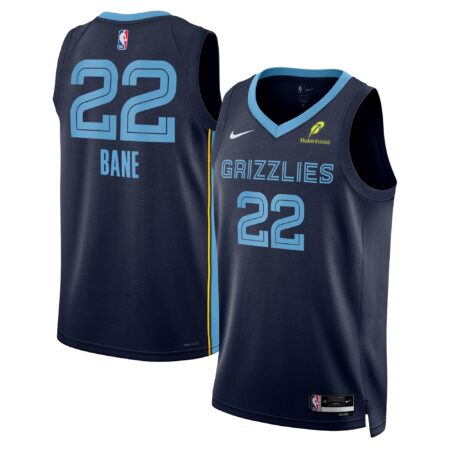 Desmond Bane Memphis Grizzlies Unisex Swingman Badge Player Jersey - Icon Edition - Navy