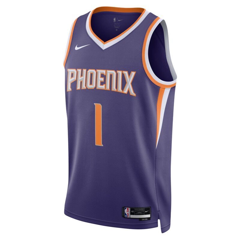 Devin Booker Phoenix Suns Unisex Swingman Jersey - Icon Edition - Purple - Image 2
