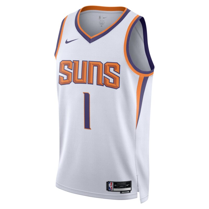 Devin Booker Phoenix Suns Unisex Swingman Jersey - Association Edition - White - Image 2