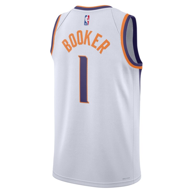 Devin Booker Phoenix Suns Unisex Swingman Jersey - Association Edition - White - Image 3