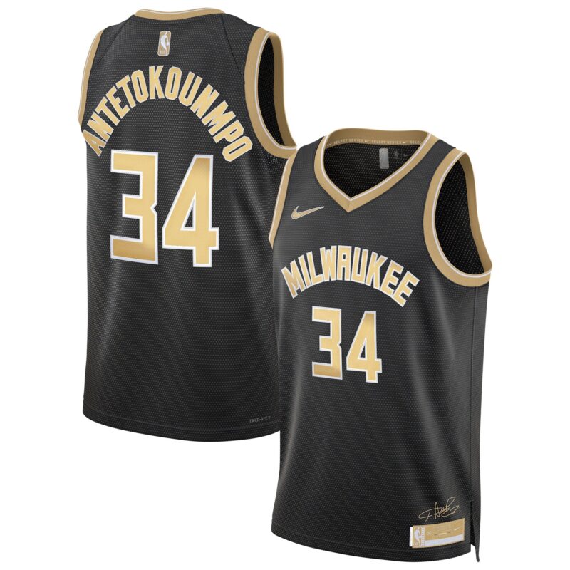 Giannis Antetokounmpo Milwaukee Bucks Unisex Select Series Swingman Jersey – Black