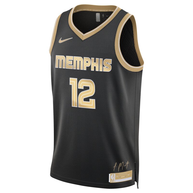 Ja Morant Memphis Grizzlies Unisex Select Series Swingman Jersey – Black - Image 2