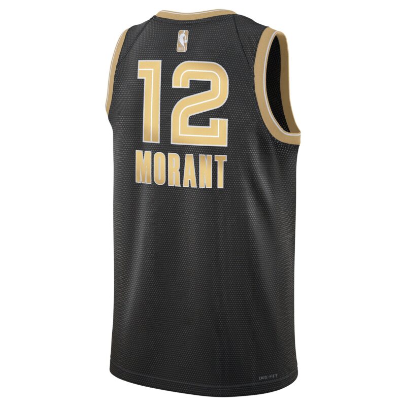 Ja Morant Memphis Grizzlies Unisex Select Series Swingman Jersey – Black - Image 3