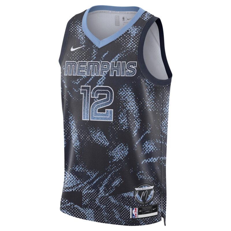 Ja Morant Memphis Grizzlies Unisex 2025 Select Series Swingman Player Jersey - Navy - Image 2