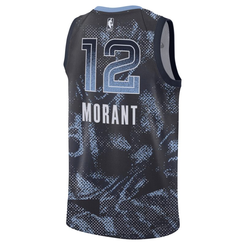 Ja Morant Memphis Grizzlies Unisex 2025 Select Series Swingman Player Jersey - Navy - Image 3
