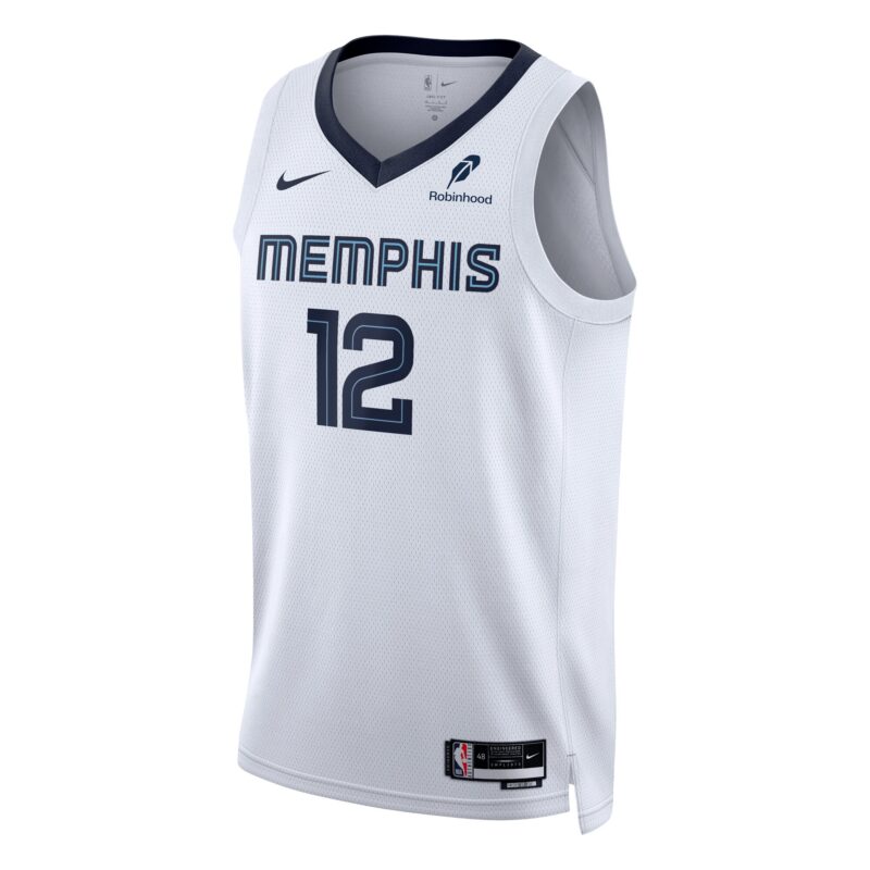 Ja Morant Memphis Grizzlies Unisex Swingman Badge Player Jersey - Association Edition - White - Image 2