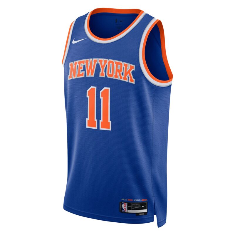Jalen Brunson New York Knicks Unisex Swingman Jersey - Icon Edition - Blue - Image 2