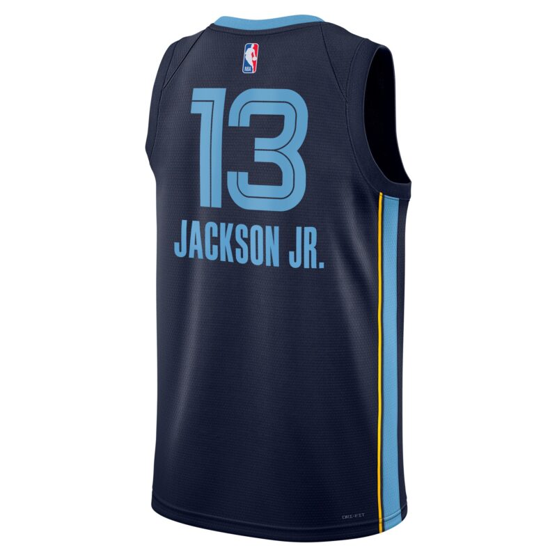 Jaren Jackson Jr. Memphis Grizzlies Unisex Swingman Badge Player Jersey - Icon Edition - Navy - Image 3